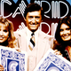 Jim Perry (center) is flanked by dealers on the set of the original Card Sharks.